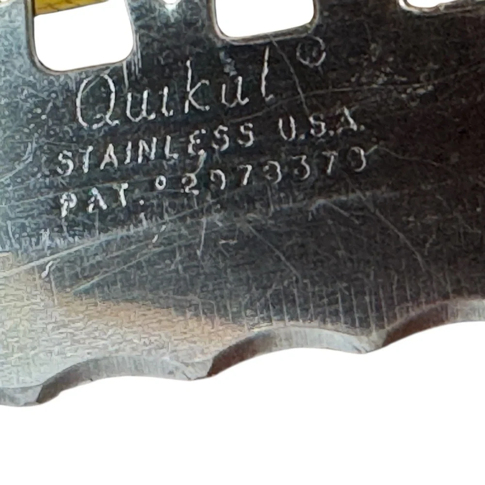 🪵 Vintage Quikut Stainless Steel Knife 🔪 USA Made 15” Serrated Blade 🪵‎
